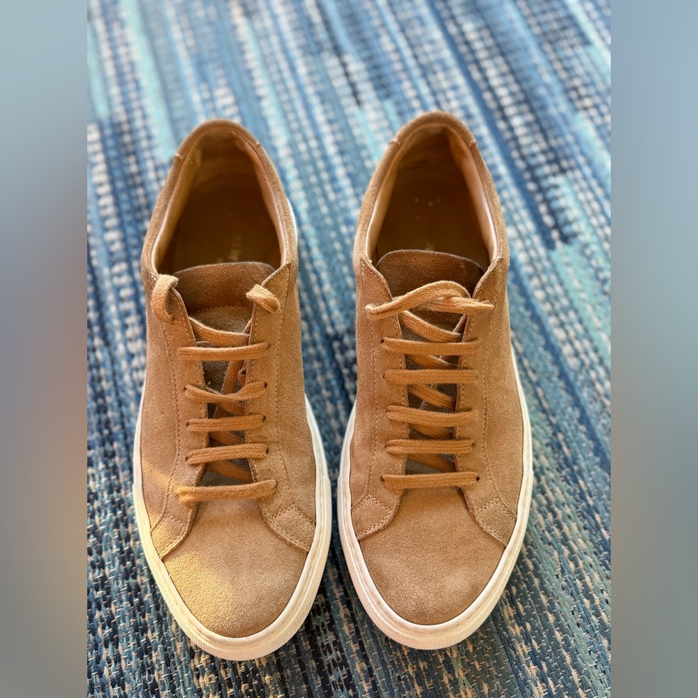 Common Projects Brown Suede Low Sneakers Men Size 7